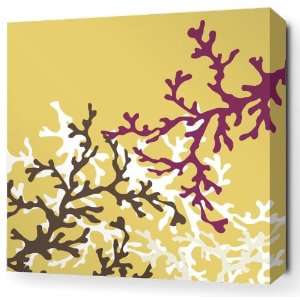  Inhabit   Coral Stretched Wall Art 