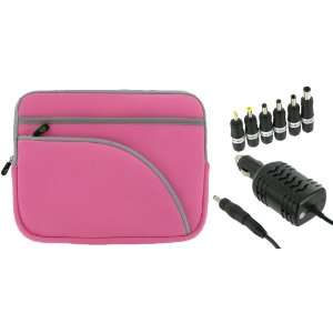   and 12v Car Charger (Invisible Zipper Tri Pocket   Pink) Electronics