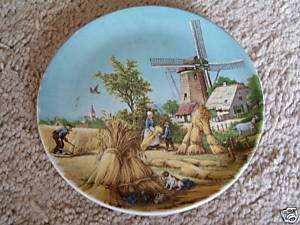 TER STEEGE DELFT BLAUW Windmill Farm Decorative Plate  