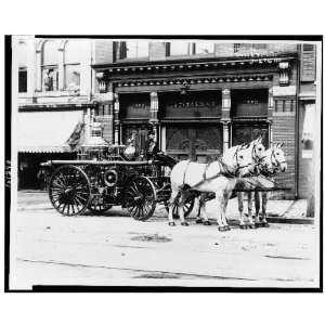   department,horse drawn equipment,cart,York,PA,c1911