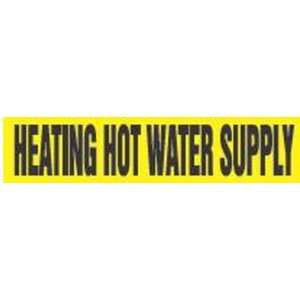 HEATING HOT WATER SUPPLY   Cling Tite Pipe Markers   outside diameter 