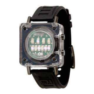 01TheOne Unisex RB907B3 Razor Block Black Fashion Watch   designer 