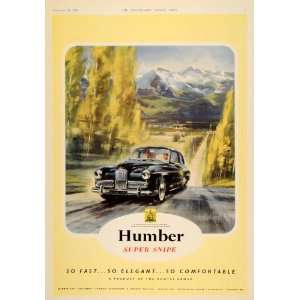 1954 Ad Humbler Super Snipe British Automobile Rootes   Original Print 