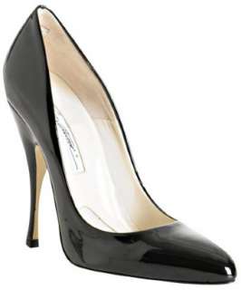 Brian Atwood black patent leather Starlet pumps   