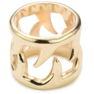 MELINDA MARIA Spike Collection 18k Rose Gold Plated Spike Ring, Size 