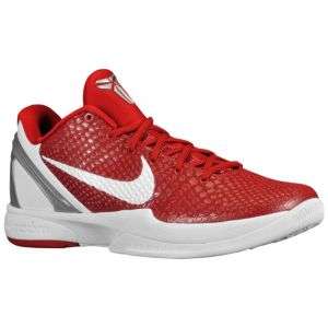 Nike Zoom Kobe VI   Mens   Varsity Red/White/Metallic Silver