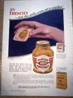 1926 Frenchs Mustard Cream Salad showing Tin Ad  