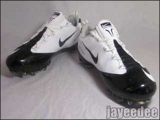 130 NIKE ZOOM VAPOR CARBON FLY TD FOOTBALL CLEATS WHITE/BLACK 396256 