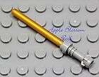 NEW Lego Star Wars Pearl GOLD LIGHT SABER Minifig Tool Weapon w/Gray 
