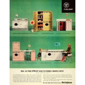  1963 Ad Westiinghouse Laundry Washing Machine Dryer 