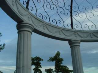 12 ROUND MARBLE HAND CARVED GAZEBO   FROMEUROPETOYOU  