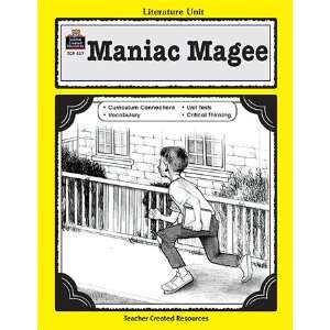   CREATED RESOURCES MANIAC MAGEE CHALLENGING LITERATURE 