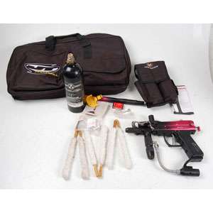 Spyder ACS Pilot Paintball Gun Marker Kit w/ Case Holders Emarker 