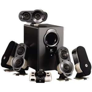  Logitech G51 Surround Sound 5.1 Speaker System (Black 
