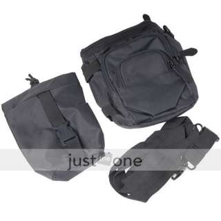 Mens Outdoor Sports Messenger Nylon Waist Pack Bag grey  