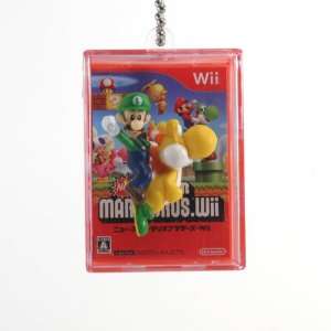  New Super Mario Bros Wii Spring Shadow Box 1.75 Keychain 