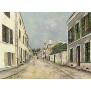 Hand Made Oil Reproduction   Maurice Utrillo   24 x 18 inches   Rue St 
