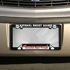 detroit red wings black plastic license plate frame expedited shipping