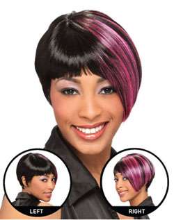 Harlem 125 Synthetic Hair Short Unbalance Wig Riana 896586258085 