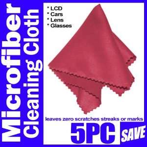  5 pc Microfiber Optical Cleaning Cloth Lens Screen Clean 