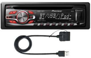 Pioneer DEH 4400BT CD  Car Stereo USB Bluetooth + CA.IW51 iPod 