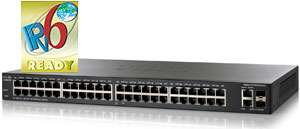  Cisco SF200 48 Switch 48 10/100 Ports, Smart Switch, 2 Combo Mini 
