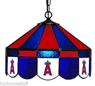  ANGELS MLB 16 STAINED GLASS HANGING LAMP HOME PUB BAR LIGHT  