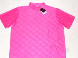   NIKE GOLF Dri Fit STAY COOL Golf Polo Shirt XL PINK $65 Soft  
