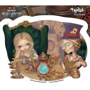 Jasmine Becket Griffith   Alice and the Mad Hatter   Sticker / Decal