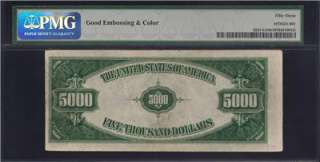 1934 $5000 FIVE THOUSAND DOLLAR BILL $5,000 PMG AU 53  