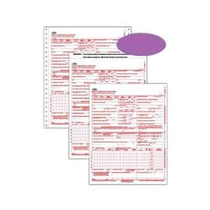   2007 version, personalized laser sheet CMS 1500 claim form. Office