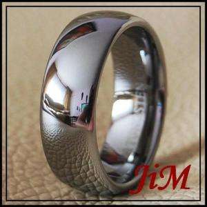 8MM TUNGSTEN RING LOVE DOME MENS WEDDING BAND SIZE 10  