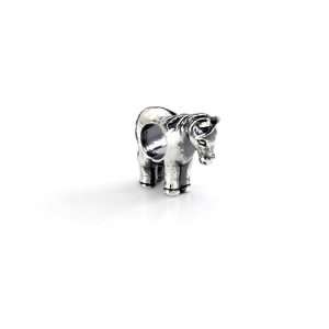    Horse Charm in Silver for Pandora and 3mm bracelets Jewelry