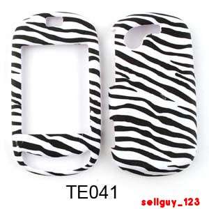 For Samsung Gravity T T669 Phone Case Rubberized Black White Zebra 