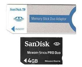 Sandisk 2GB Memory Stick Micro (M2) Flash Card with PRO adapter , Bulk