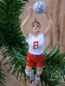New Girls Volleyball Player Serving Christmas Ornament  