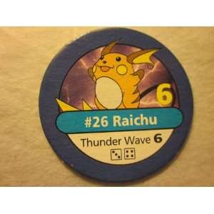  Pokemon Master Trainer 1999 Pokemon Chip Blue #26 Raichu 6 