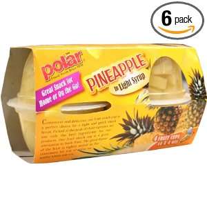MW Polar Foods Tidbit Pineapple Fruit Cup in Light Syrup, 4 Ounce 