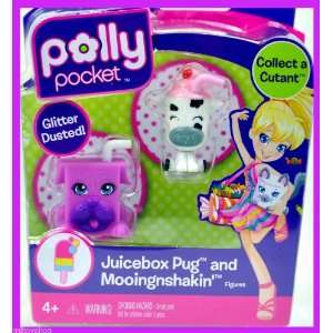 Polly Pocket Collect a Cutant   Juicebox Pug and Mooingnshakin 