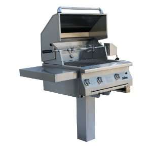  Solaire 30 Inch InfraVection Natural Gas In Ground Post Grill 
