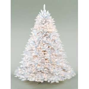 9 White Ashley Pre Lit Artificial Christmas Tree Clear 