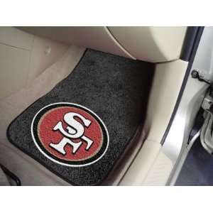 San Francisco 49ers 2 piece Carpeted Cat Mats 18x27  