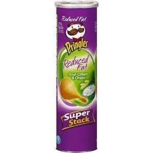 Pringles Potato Crisps, Reduced Fat, Sour Cream & Onion, 6 oz (Pack of 