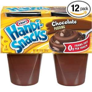 Kraft Handi Snacks Chocolate Pudding, 14 Ounce (Pack of 12)  