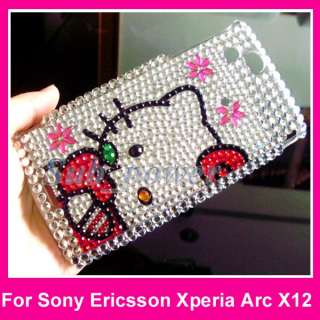 New Rhinestone Bling Crystal Case for Sony Ericsson Xperia Arc X12