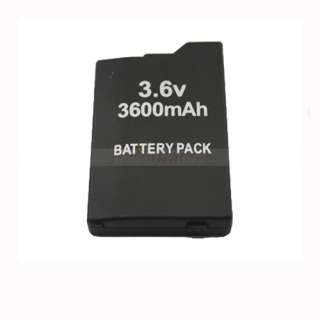   6V 3600mAh Lithium Battery Pack + Back Door Cover for SONY PSP 3000 US