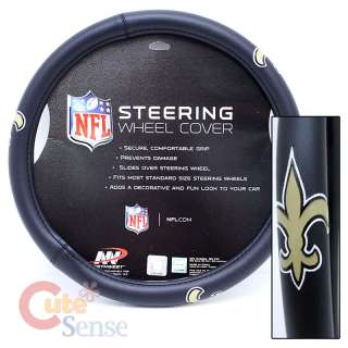 NFL New Orleans Saints Car/Auto Steering Wheel Cover  