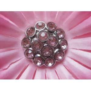   24mm Hot Pink Acrylic Rhinestone Buttons 4ahp Arts, Crafts & Sewing