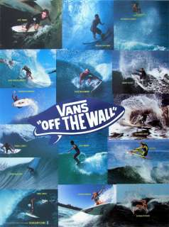VANS Surf Poster Joel Tudor, Erica, Karina,Surfing MINT  