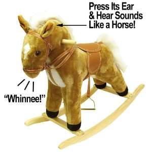   Quality HAPPY TRAILST Plush Rocking Horse with Sound: Everything Else